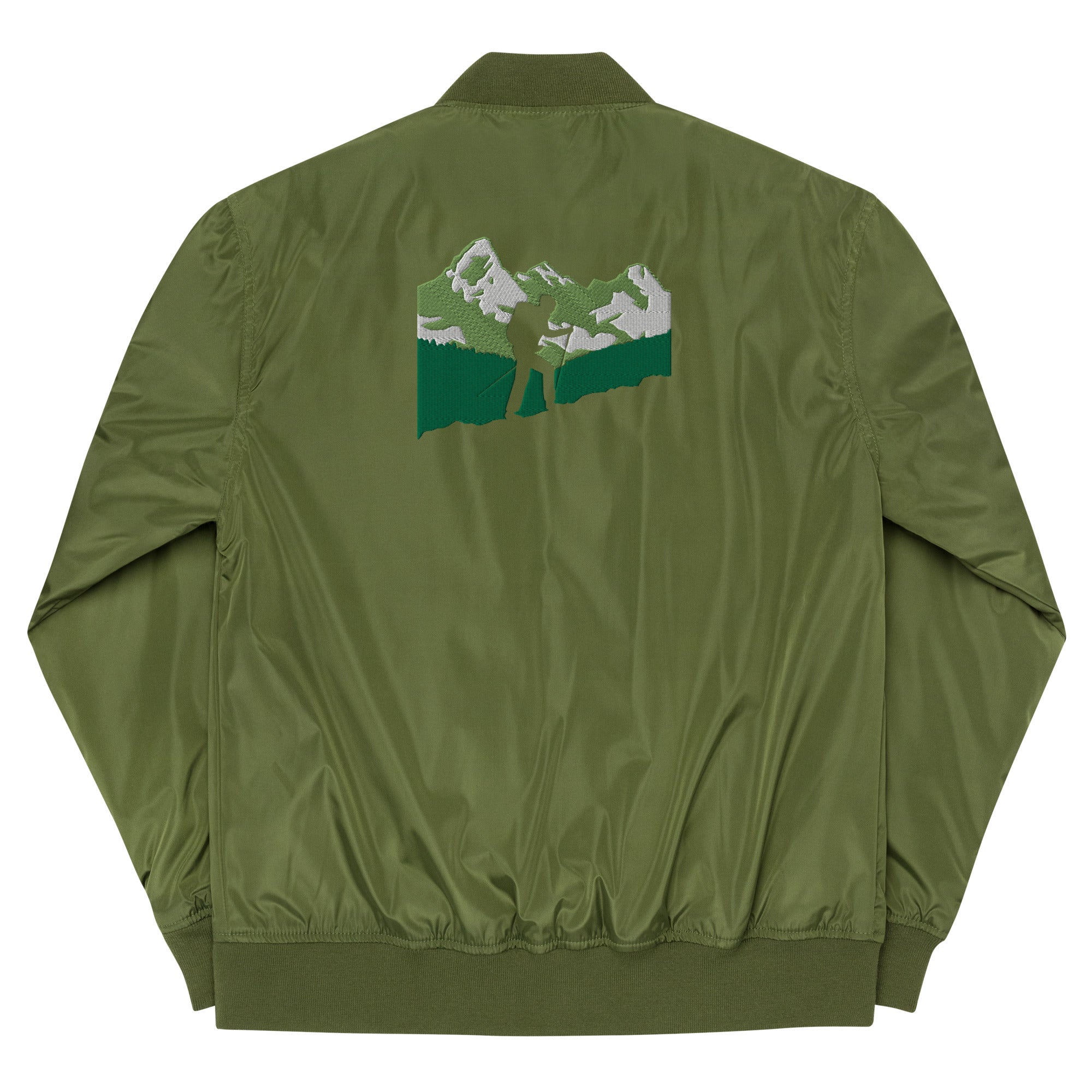 Recycelte Bomberjacke Explorer bestickt